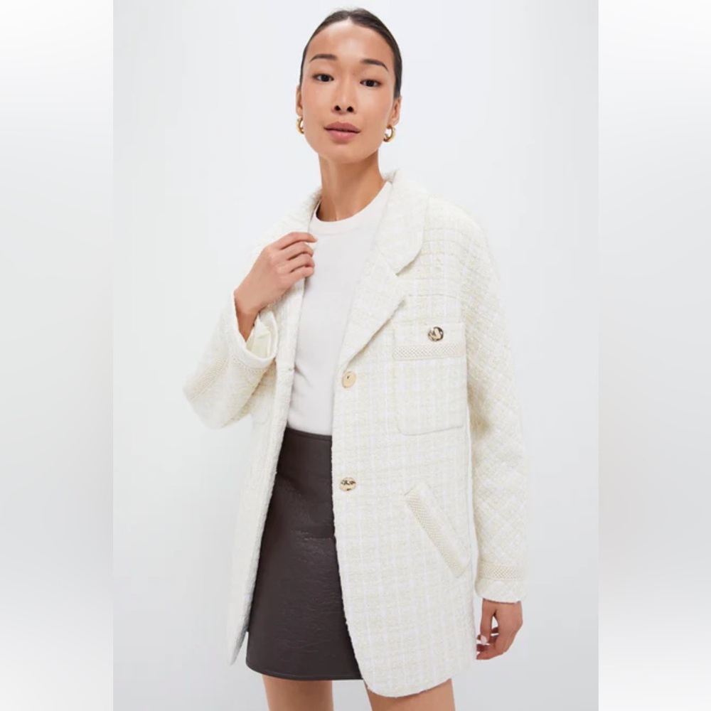 NWT Tuckernuck Ivory Tweed Renata Jacket, XXS